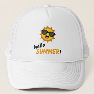 Hallo Zomer Zon met Zonnebril Trucker Pet