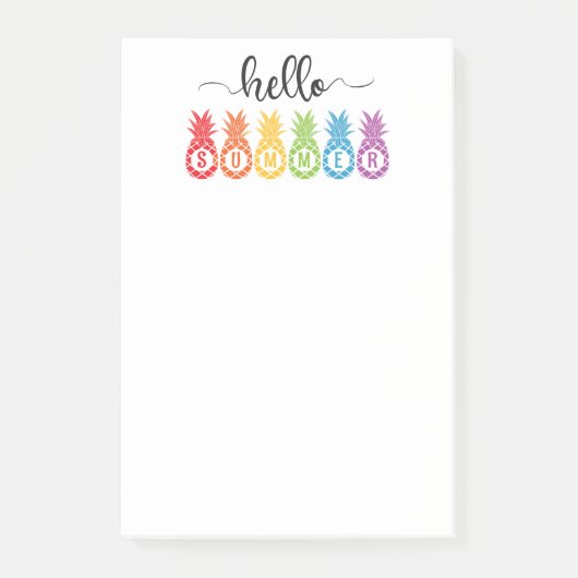 hallo zomerananas post-it® notes (Voorkant)