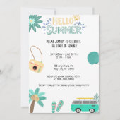 hallo zomerfeest kaart (Voorkant)