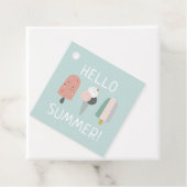 Hallo Zomerijs Blauwe Popsicle Bedankjes Labels (In situ)