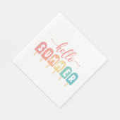 Hallo Zomerpastel Popsicles Servet (Hoek)