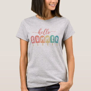 Hallo Zomerpastel Popsicles T-shirt