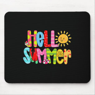 Hallo Zomervakantie Ice Cream Popsicle Watermelo Muismat