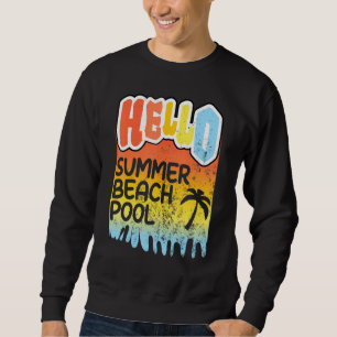 hallo zomervakantiestrand laatste dag van de schoo trui