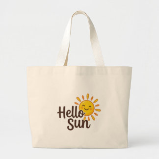 Hallo Zon Grote Tote Bag