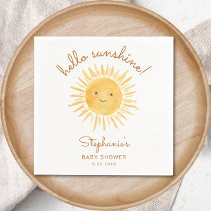 Hallo Zonneschijn Baby Shower Servet