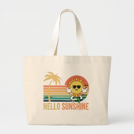 Hallo Zonneschijn Grote Tote Bag (Voorkant)