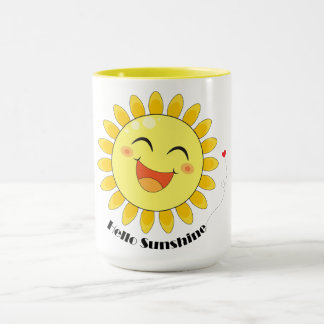 Hallo Zonneschijn Mooie Zon Doodle Positieve Vibe Mok