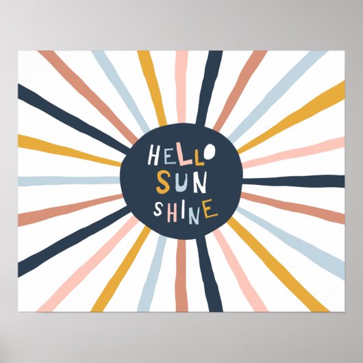 Hallo Zonneschijn Poster (Voorkant)