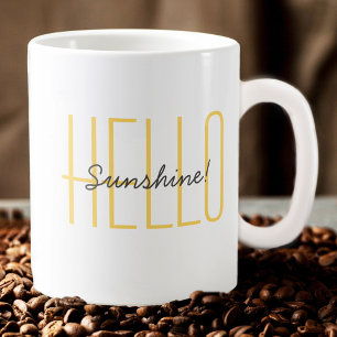 Hallo Zonneschijn Schattige Moderne Citaat Trendy Koffiemok