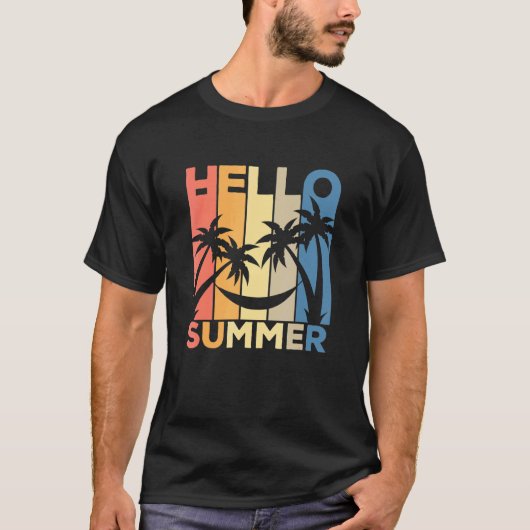 hallo ZonneVacation Hammock Palm T-shirt (Voorkant)
