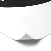 hallo - zwart en wit poster (Hoek)