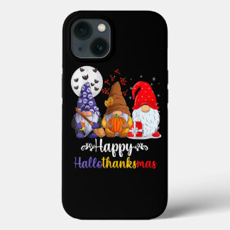 HalloBedanktMas Gnomes Halloween Thanksgiving Chri iPhone 13 Hoesje