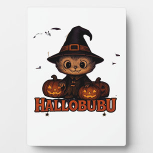 Hallobubu Halloween Mooie & Enge Heks Kat T-Shirt Fotoplaat