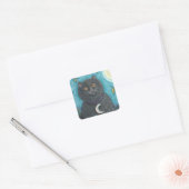HALLOEEN BLACK CAT STICKERS SHEET Square (Envelop)