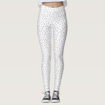 HALLOEEN LEGGINGS ZWARTE SPIDERS OP WITTE LEGGINGS