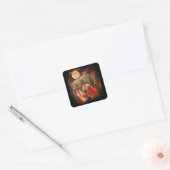HALLOGUS VAN STICKERS MET EEN ILLUSTRATIEQUARE (Envelop)