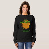 HALLOQWEEN Afro Queen Halloween Sweatshirt (Devant entier)