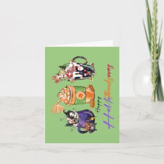 Hallothankmas Sticker met Meerminnen Feestdagen Kaart