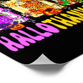 Hallothanksmas Coffee Latte Halloween Thanksgiving Poster (Hoek)