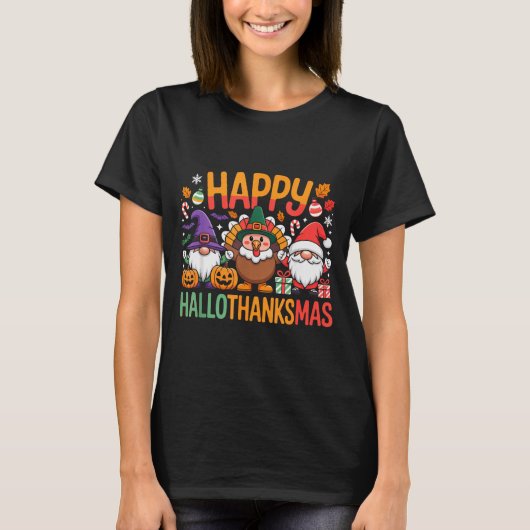 Hallothanksmas Dental Istant Funny Tooth Christmas T-shirt (Voorkant)
