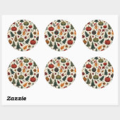 hallothanksmas ronde sticker (Vel)