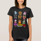 Hallothanksmas Squad Funny Halloween Thanksgiving T-shirt (Voorkant)
