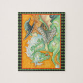 HALLOUEZ EVE WITCH ET HORSE INTERLOCKING PUZZLE (Vertical)