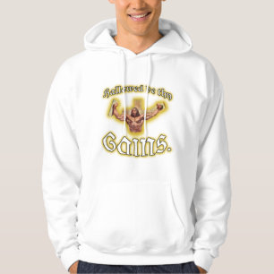 "Hallowed soit sweat - shirt à capuche de blanc d