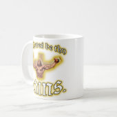 "Hallowed soit tasse de café de Jésus de muscle de (Devant gauche)