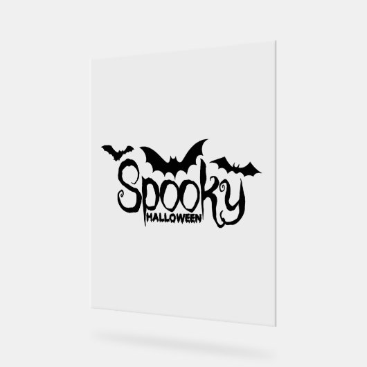 Halloweed Funny Hippie Pumpkin Halloween Acryl Bord (Hoek)