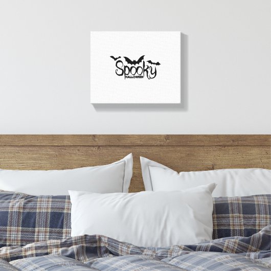 Halloweed Funny Hippie Pumpkin Halloween Canvas Afdruk (Insitu (Slaapkamer))