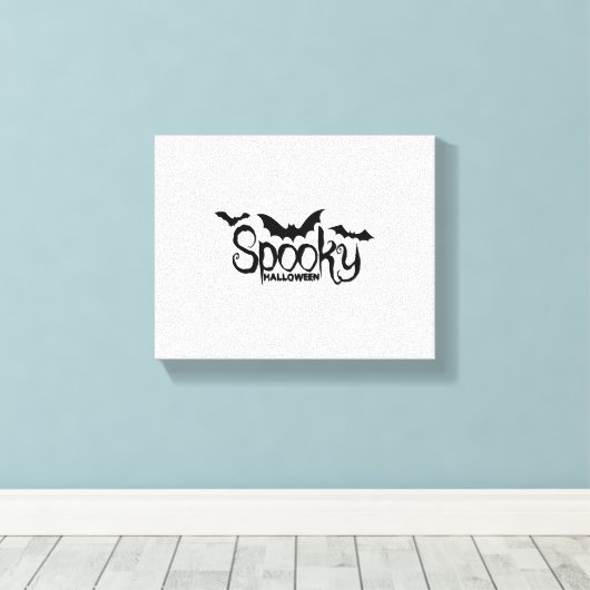 Halloweed Funny Hippie Pumpkin Halloween Canvas Afdruk (Insitu (Houten vloer))