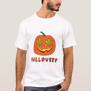 Halloweed Grappige Hippie Pompoen Halloween T-shirt
