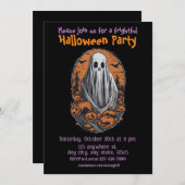 Halloween, 10 esprit, éffrayant, invitation à la f (Devant / Derrière)