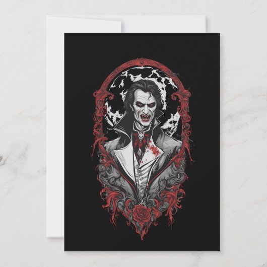 Halloween 12 vampier, b, eng monster, horror, kaart (Voorkant)