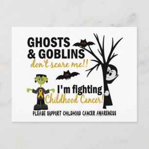 Halloween 1 Childhood Cancer Warrior Briefkaart