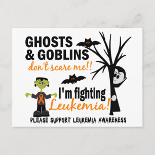 Halloween 1 Leukemie Warrior Briefkaart