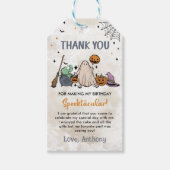 Halloween 1e verjaardag cadeaulabel (Voorkant)