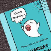 Halloween 1er anniversaire invitation spider web g