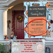 Halloween 1er anniversaire invitations automne cit