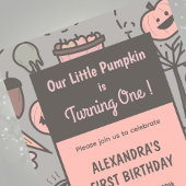 Halloween 1er anniversaire invitations automne cit