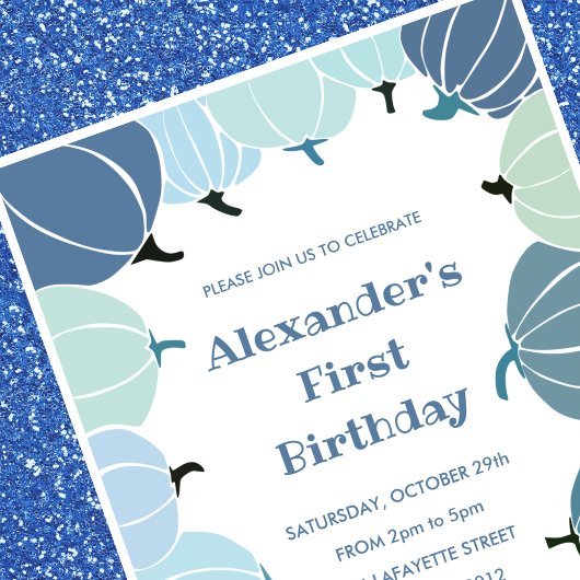 Halloween 1er anniversaire invitations automne cit