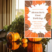 Halloween 1er anniversaire invitations automne ora