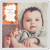 Halloween 1er anniversaire invitations automne ora