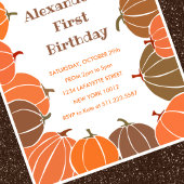 Halloween 1er anniversaire invitations automne ora