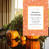 Halloween 1er anniversaire invitations automne ora