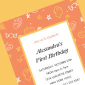 Halloween 1er anniversaire invitations automne ora