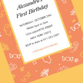 Halloween 1er anniversaire invitations automne ora