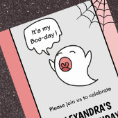 Halloween 1er anniversaire invitations fantôme liv